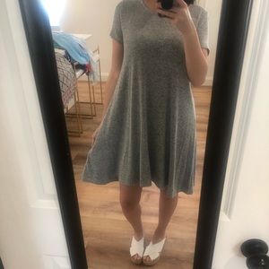 Gray Heather Swing Dress
